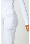 white - Mid Rise Straight Leg Pull-on Pant (View 4)