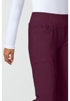 wine - Mid Rise Straight Leg Pull-on Pant (View 3)