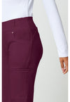 wine - Mid Rise Straight Leg Pull-on Pant (View 4)