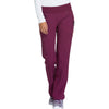 wine - Mid Rise Straight Leg Pull-on Pant