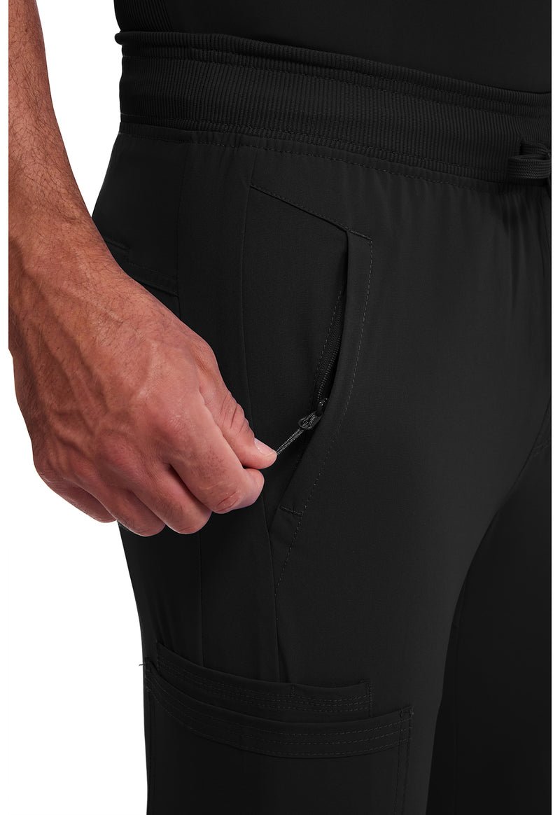 Black - Men's Mid Rise Jogger (View 2)