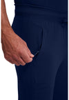 Navy - Men's Mid Rise Jogger (View 2)
