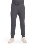 Pewter - Cherokee IN Infinity Men Scrub Pants - Front View