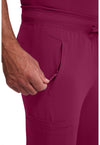 Wine - Men's Mid Rise Jogger (View 2)