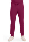 Wine - Cherokee IN Infinity Men Scrub Pants - Front View