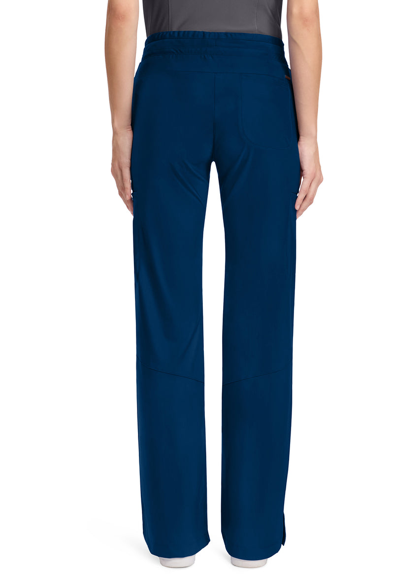 navy - Women's 5-Pocket Trouser Leg Pant (Back)