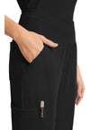 Black - Women's 5-Pocket Jogger Scrub Pants (View 3)