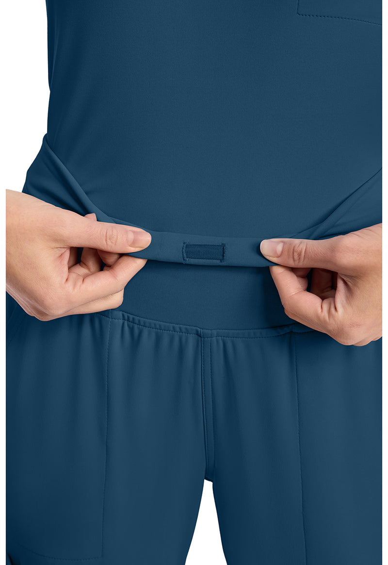 Caribbean Blue - Women's 5-Pocket Jogger Scrub Pants (View 2)