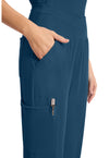 Caribbean Blue - Women's 5-Pocket Jogger Scrub Pants (View 3)