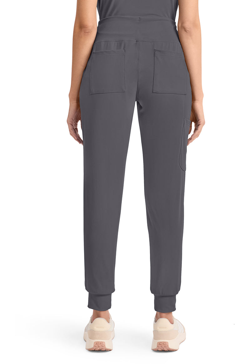 Pewter - Cherokee Achieve Women Scrub Pants - Back View