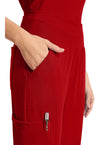 RED - Women's 5-Pocket Jogger Scrub Pants (View 3)