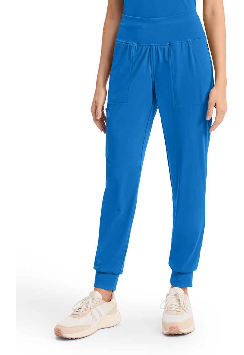 True blue - Cherokee Achieve Women Scrub Pants - Front View
