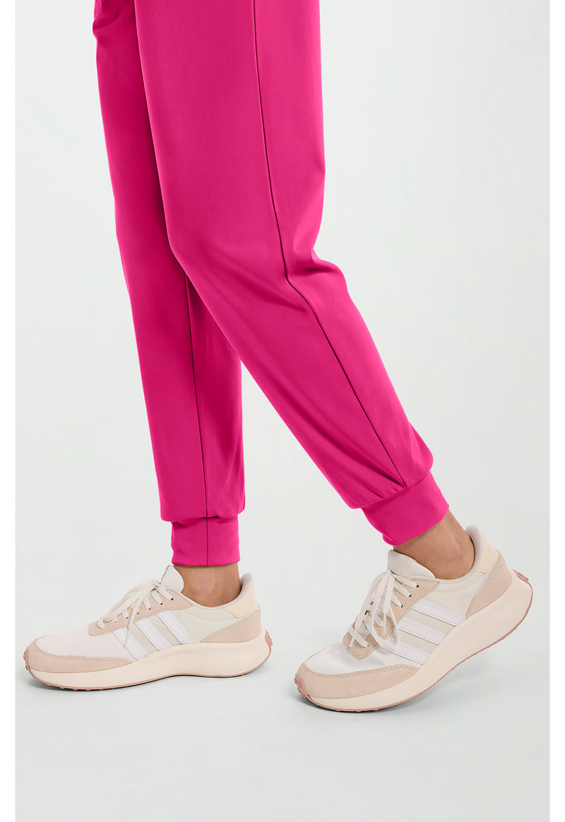 Tropical Hibiscus - Women's 5-Pocket Jogger Scrub Pants (View 4)