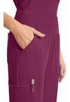 Wine - Women's 5-Pocket Jogger Scrub Pants (View 3)