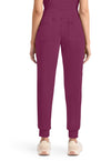 Wine - Cherokee Achieve Women Scrub Pants - Back View