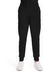 Black - Cherokee Achieve Men Scrub Pants - Front View