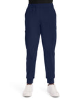 Navy - Cherokee Achieve Men Scrub Pants - Front View