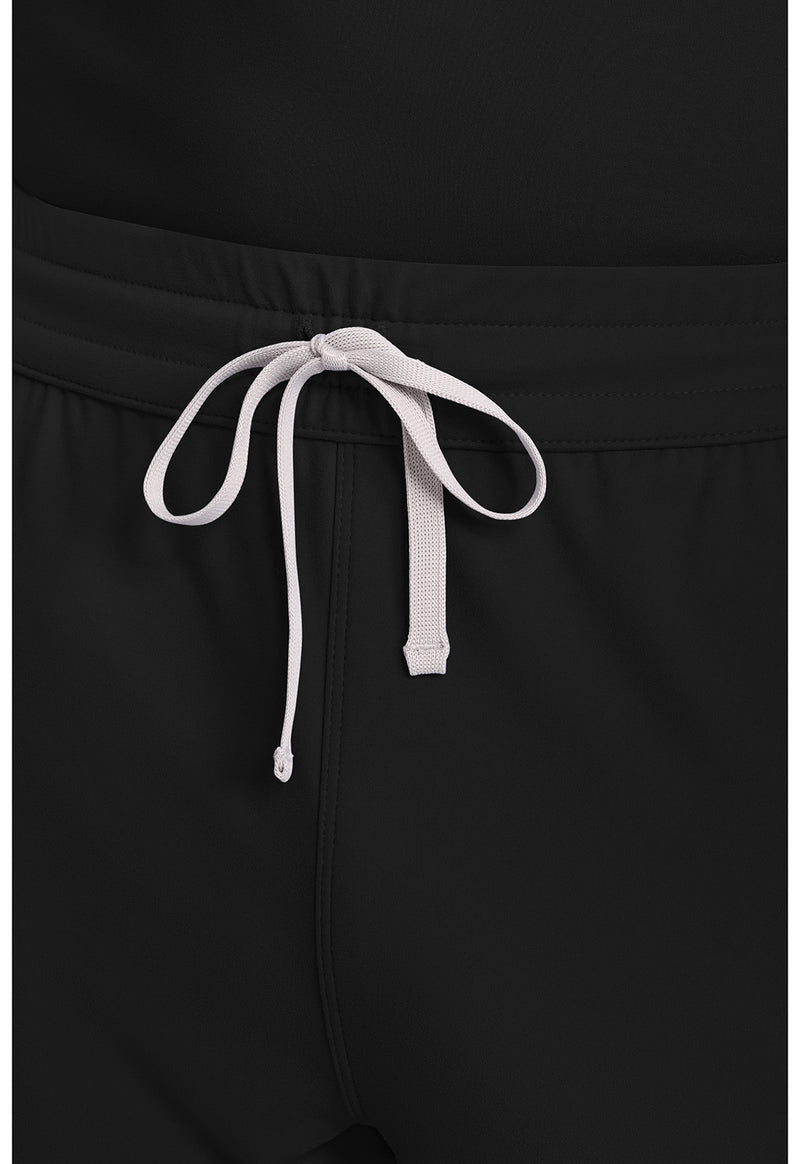 Black - Men's 5-Pocket Straight Leg Scrub Pants (View 2)
