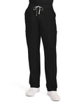 Black - Cherokee Achieve Men Scrub Pants - Front View
