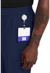 Navy - Men's 5-Pocket Straight Leg Scrub Pants (View 4)