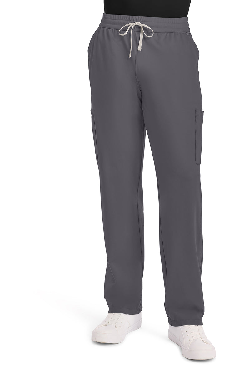 Pewter - Cherokee Achieve Men Scrub Pants - Front View