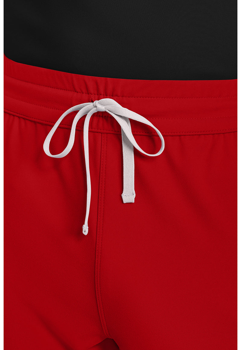 RED - Men's 5-Pocket Straight Leg Scrub Pants (View 2)