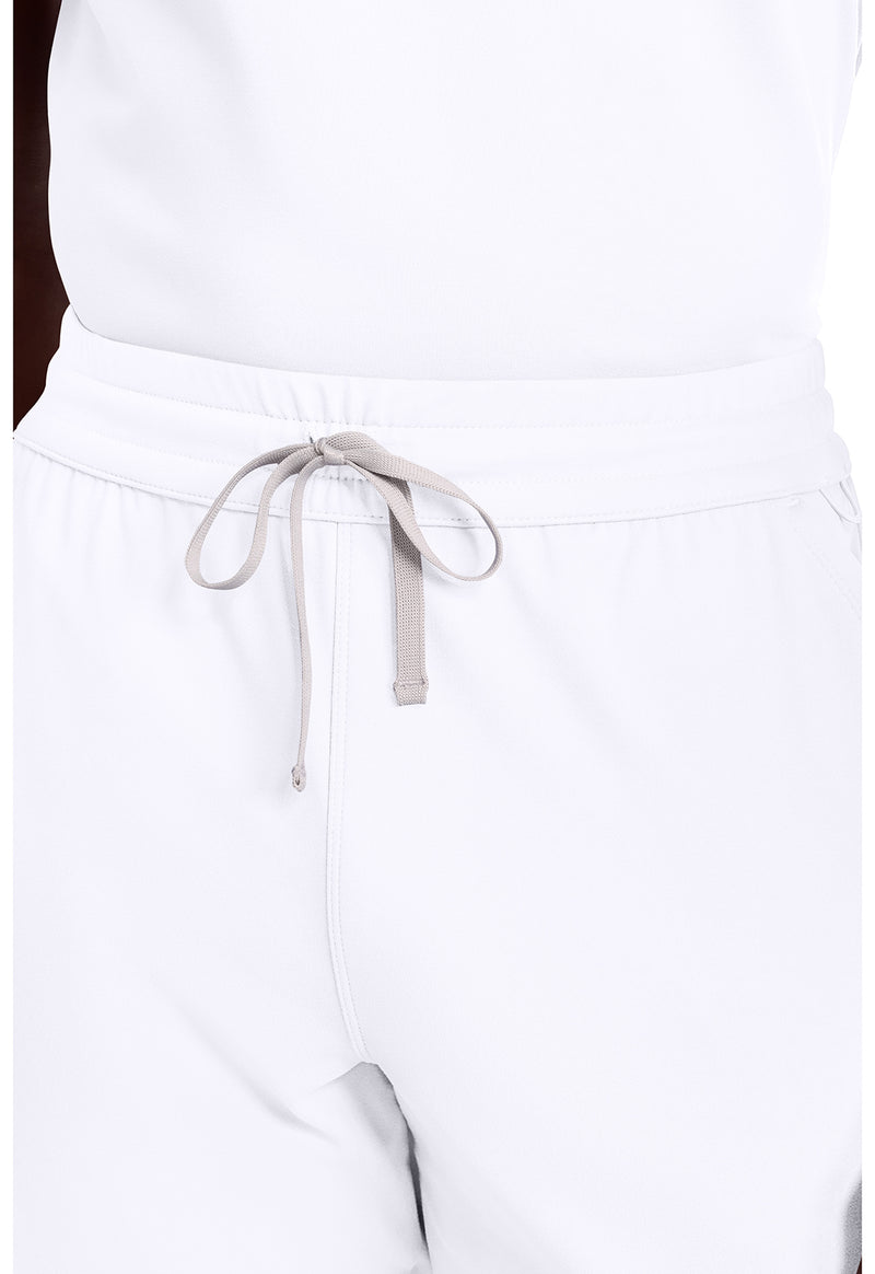 WHITE - Men's 5-Pocket Straight Leg Scrub Pants (View 2)