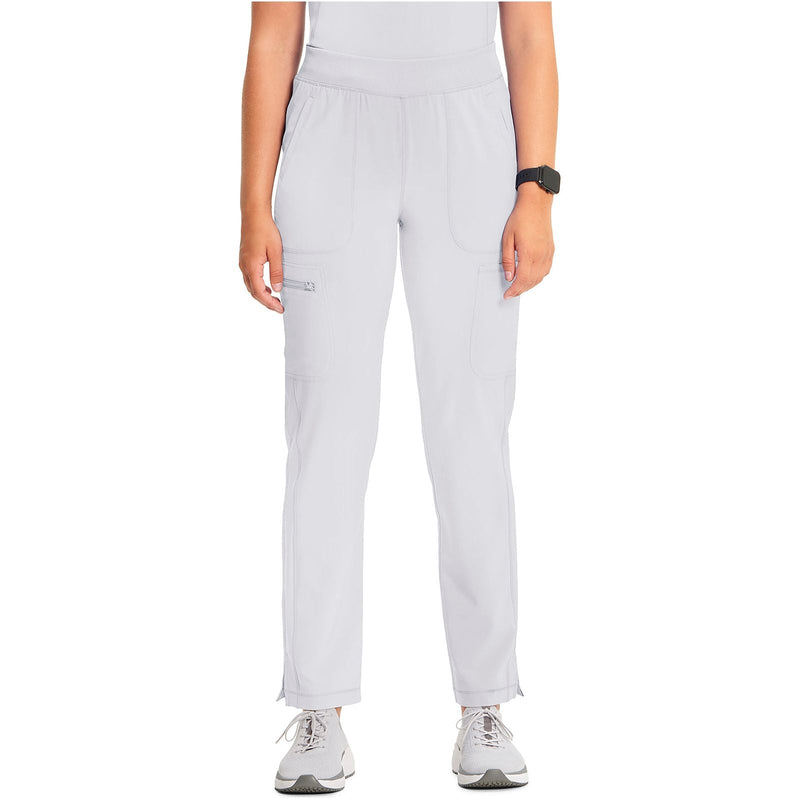 white - Mid Rise Tapered Leg Pull-on Pant