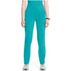 teal blue - Mid Rise Tapered Leg Pull-on Pant