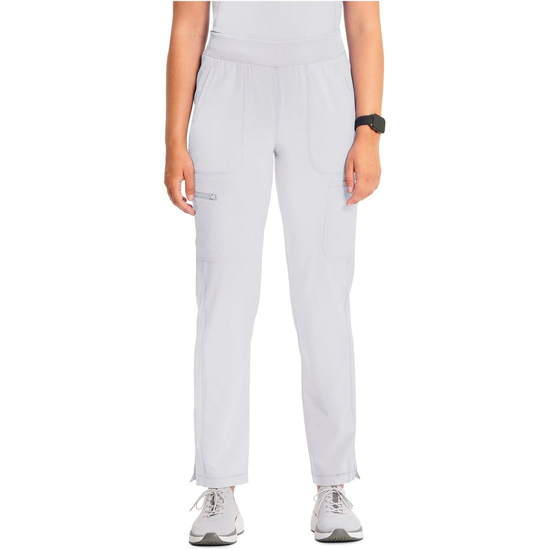 white - Mid Rise Tapered Leg Pull-on Pant