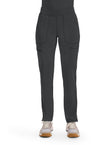 Black - Cherokee IN Infinity Women Scrub Pants - Front View