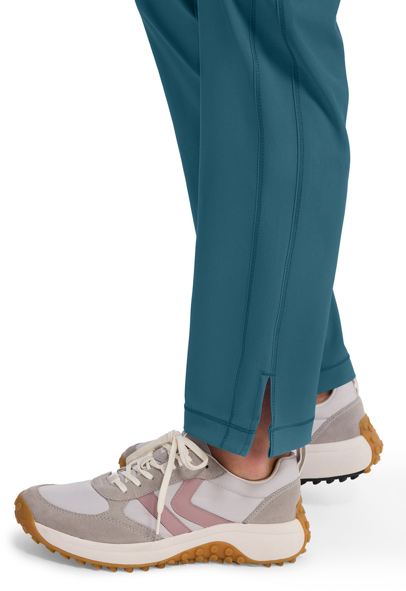 caribbean blue - Mid Rise Tapered Leg Pull-on Pant (View 3)