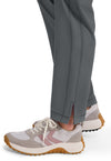 Pewter - Women's Mid Rise Tapered Leg Pull-on Scrub Pants (View 3)