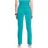teal blue - Mid Rise Tapered Leg Pull-on Pant
