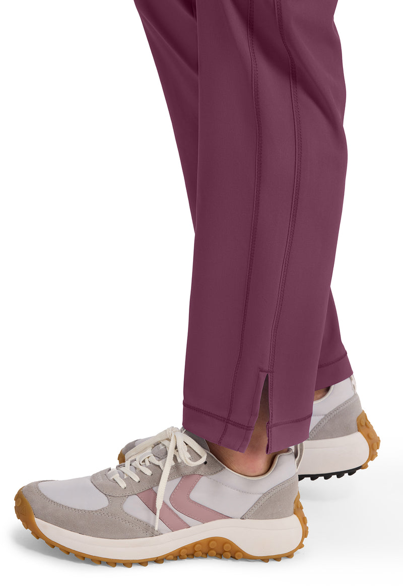 wine - Mid Rise Tapered Leg Pull-on Pant (View 3)