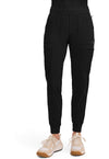 Black - Cherokee IN Infinity Women Scrub Pants - Front View