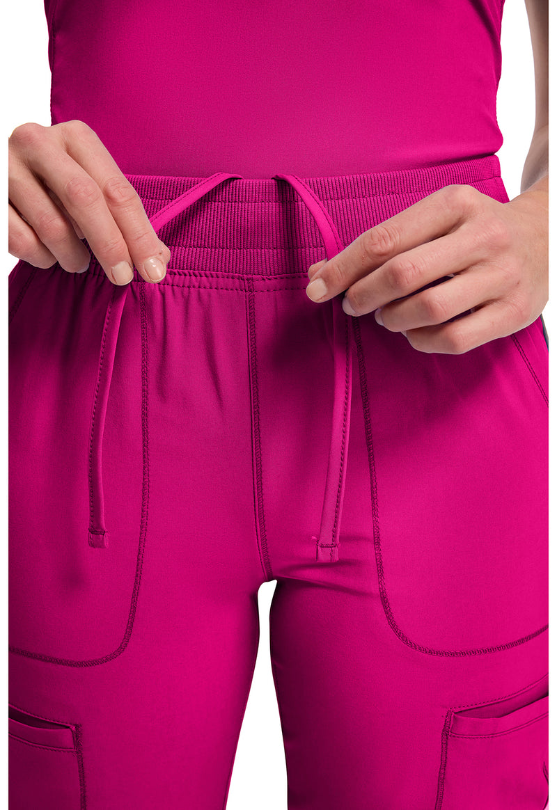 Carmine Pink - Women's Mid Rise Jogger (View 3)