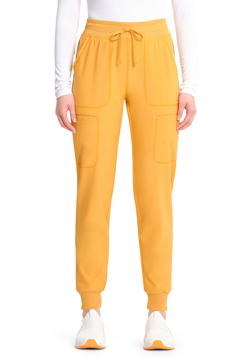 Gold Rush - Cherokee IN Infinity Women Scrub Pants - Front View