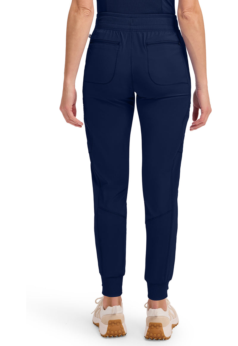 Navy - Cherokee IN Infinity Women Scrub Pants - Back View
