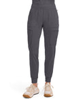 Pewter - Cherokee IN Infinity Women Scrub Pants - Front View