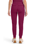 Wine - Cherokee IN Infinity Women Scrub Pants - Back View