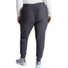 pewter - Mid Rise Tapered Leg Drawstring Pant