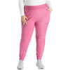 blush berry - Mid Rise Tapered Leg Drawstring Pant
