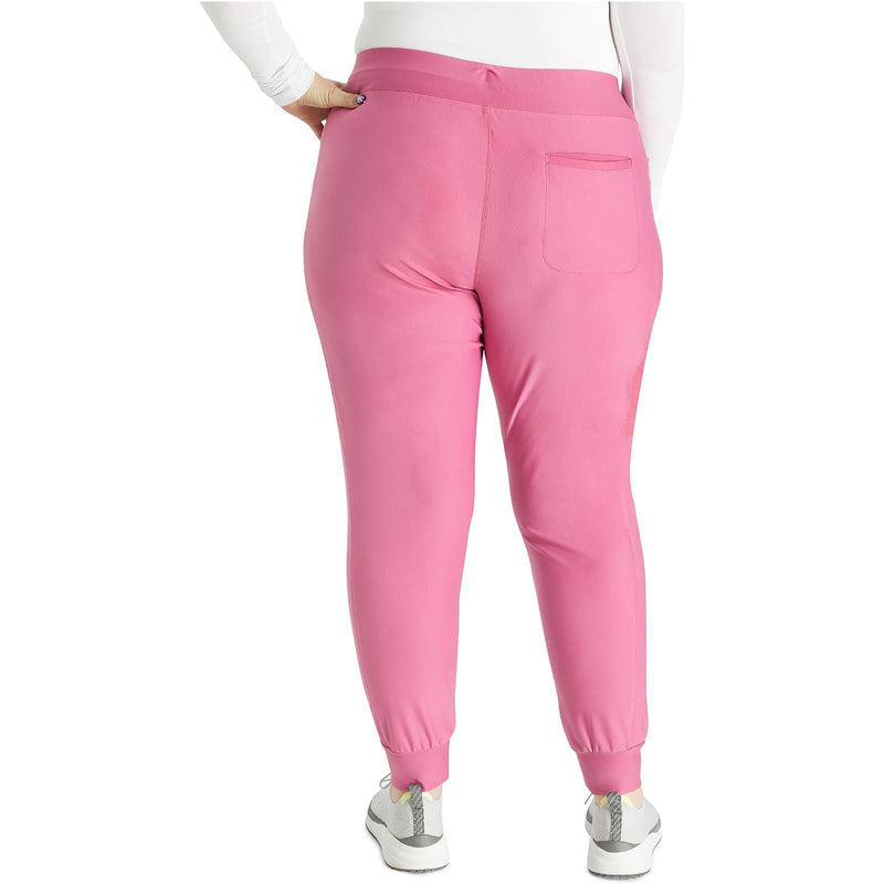 blush berry - Mid Rise Tapered Leg Drawstring Pant