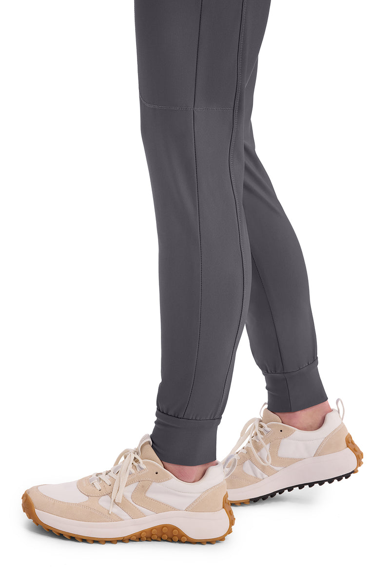 pewter - Mid Rise Tapered Leg Drawstring Pant (View 3)