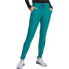 hunter green - Mid Rise Tapered Leg Drawstring Pant
