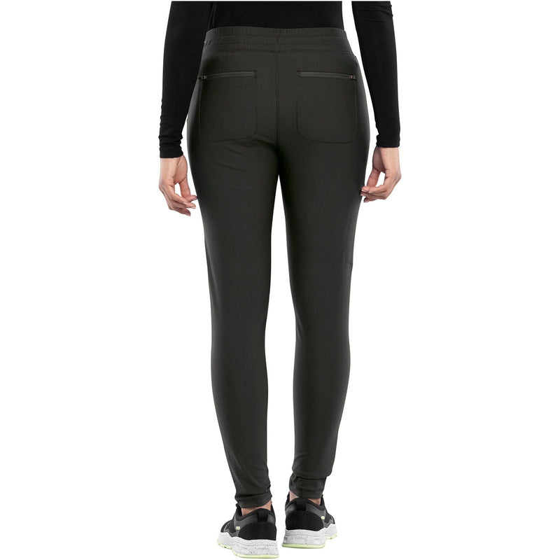 olive branch - Mid Rise Tapered Leg Drawstring Pant