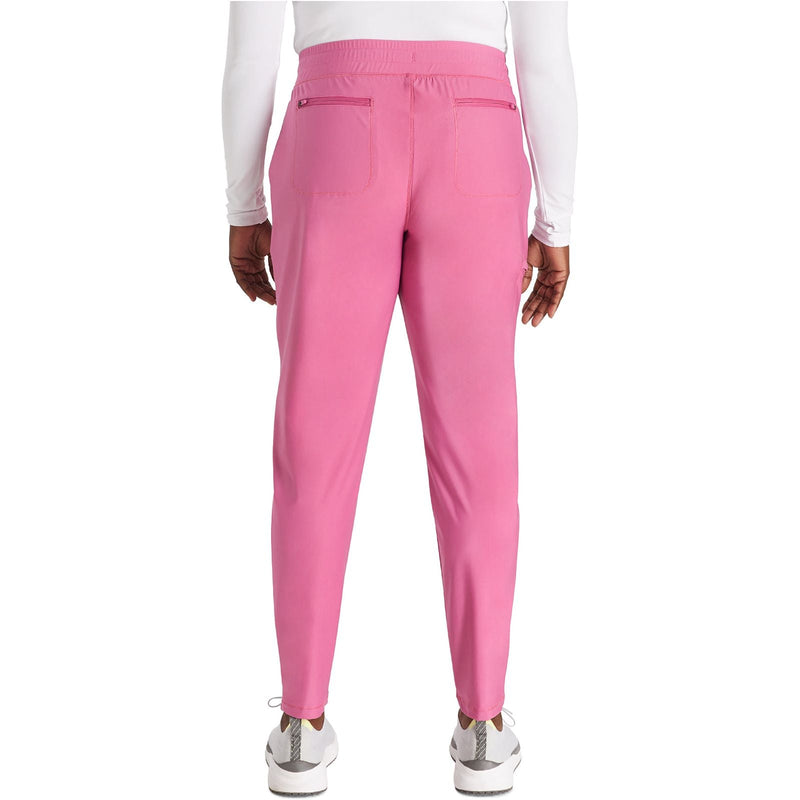 blush berry - Mid Rise Tapered Leg Drawstring Pant