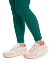 hunter green - Mid Rise Tapered Leg Drawstring Pant (View 3)