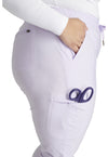 lavender haze - Mid Rise Tapered Leg Drawstring Pant (View 3)